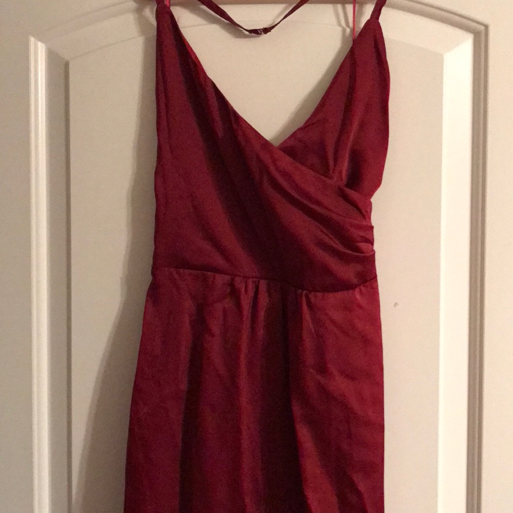 Red gown